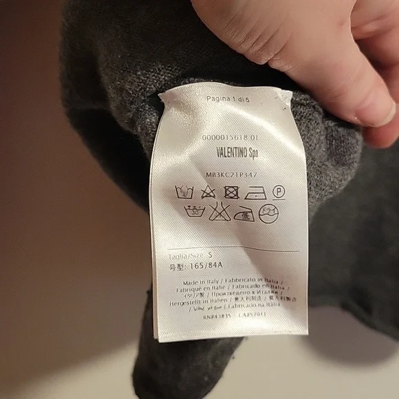 Valentino Leaf Intrasia Cashmere Sweater - Picture 10 of 15